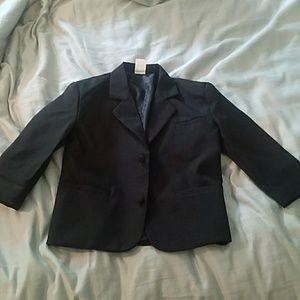 3T black suit jacket